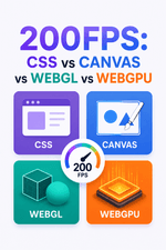 200FPS: CSS vs Canvas vs WebGL vs WebGPU
